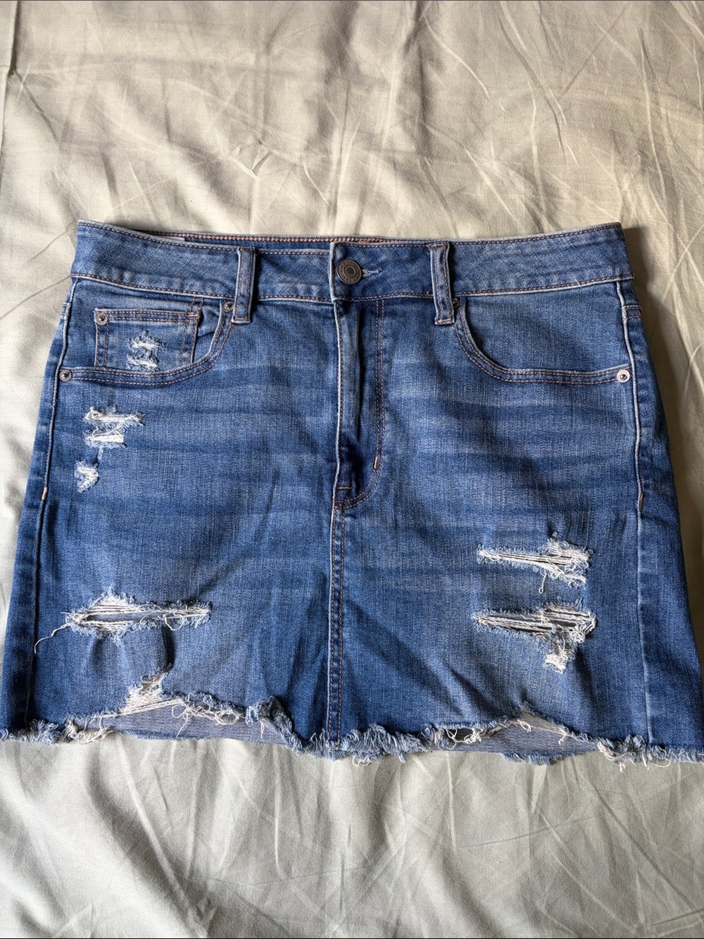 American Eagle Distressed Mini Skirt